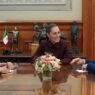 Sheinbaum y Niall Ferguson analizan futuro del T-MEC