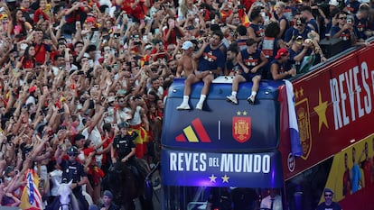 Madrid festeja el segundo título mundial de fútbol de España