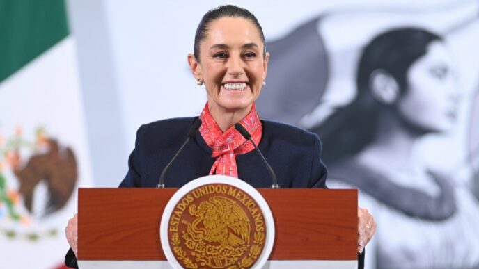 Sheinbaum destaca avances en seguridad, educación y paz en Chiapas