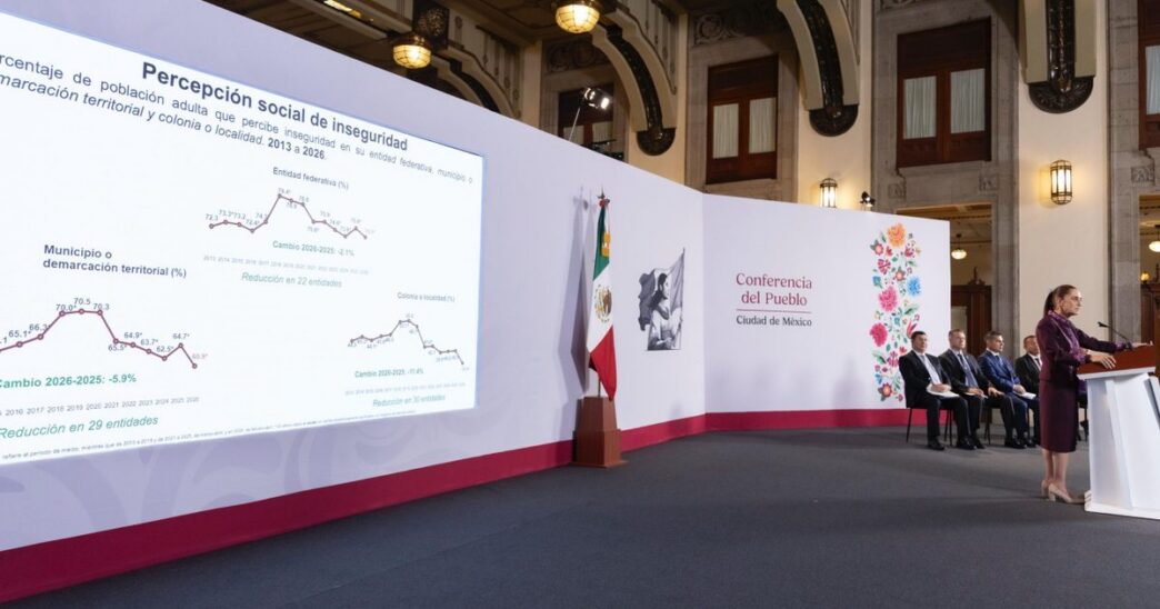 Percepción de inseguridad en México baja a 35.9%: INEGI 2026