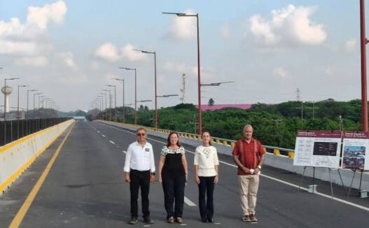 Sheinbaum inaugura puente clave en el Puerto de Veracruz