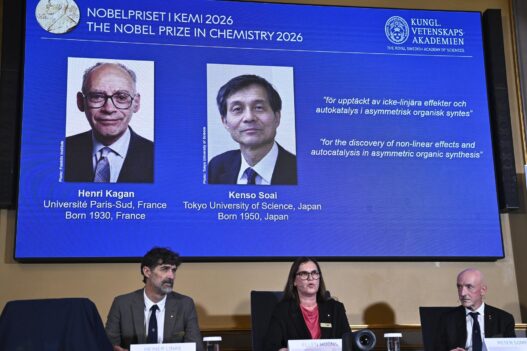 Nobel de Química 2026 para Kagan y Soai por asimetría química