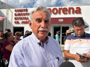 Militantes de Morena en Juárez exigen anular designación de Chávez