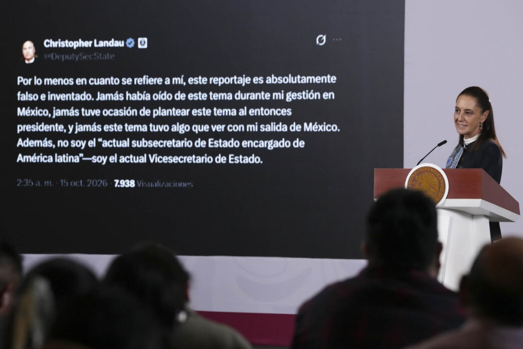 Sheinbaum rechaza acusaciones de filtración; Landau las desmiente