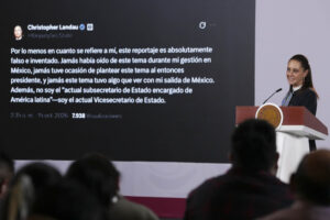 Sheinbaum rechaza acusaciones de filtración; Landau las desmiente