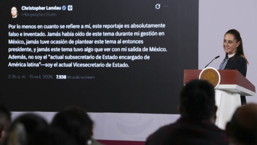 Sheinbaum rechaza acusaciones de filtración; Landau las desmiente