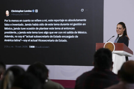 Sheinbaum rechaza acusaciones de filtración; Landau las desmiente