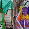 Colectivo exige justicia por desaparecidos con catrina en Puebla